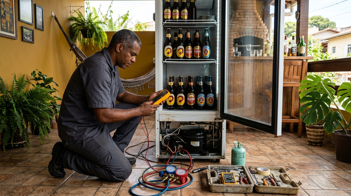 Manutenção da placa eletrônica de cervejeira no Setor Morada do Sol, Palmas‑TO
